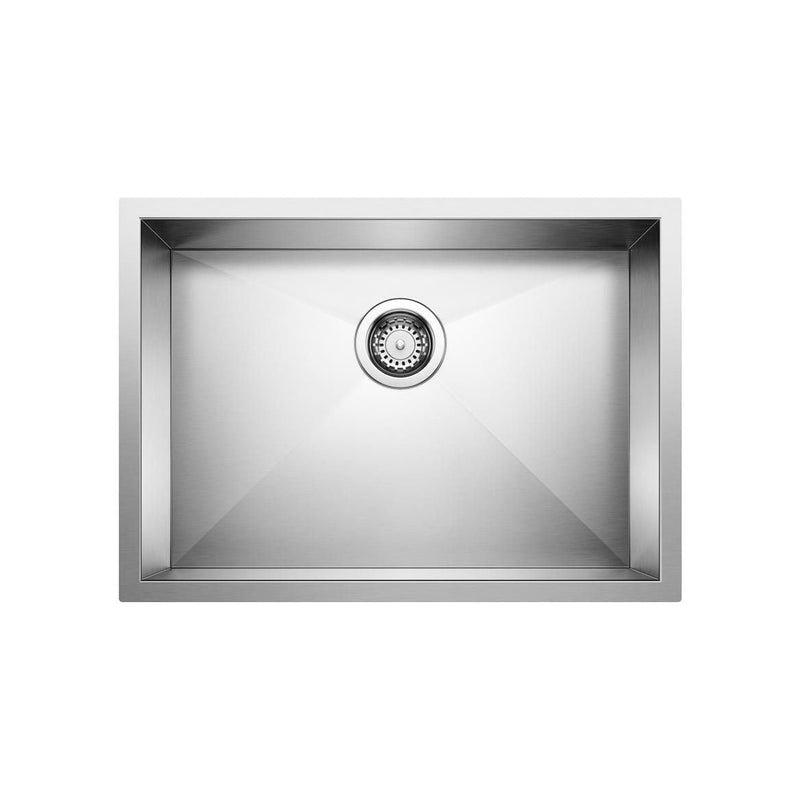 Blanco Quatrus R0 25-in Single Bowl Undermount Stainless Steel Kitchen Sink D4