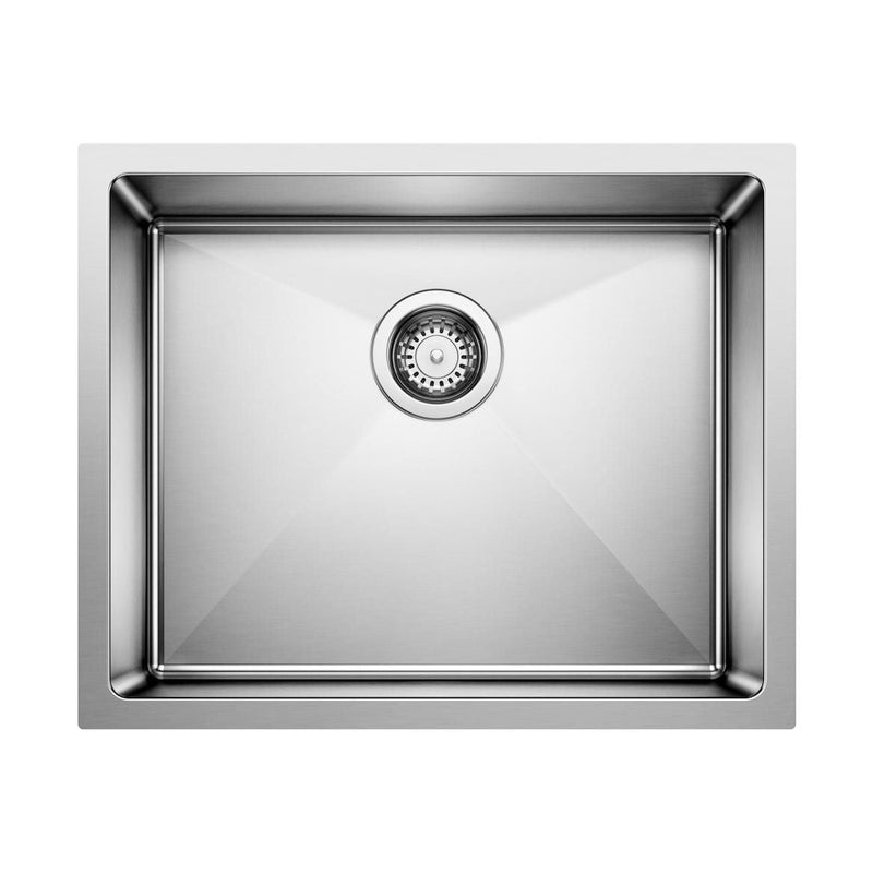 Blanco Quatrus R15 22-in Single Bowl Undermount Stainless Steel Kitchen Sink K5