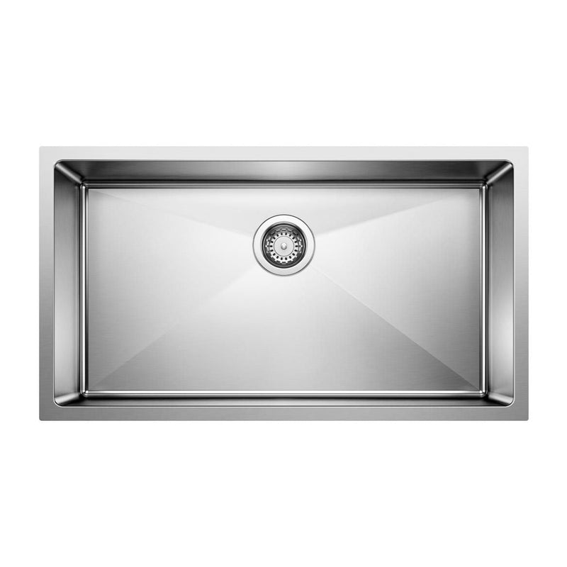 Blanco Quatrus R15 32-in Super Single Bowl Undermount Stainless Steel Kitchen Sink J0
