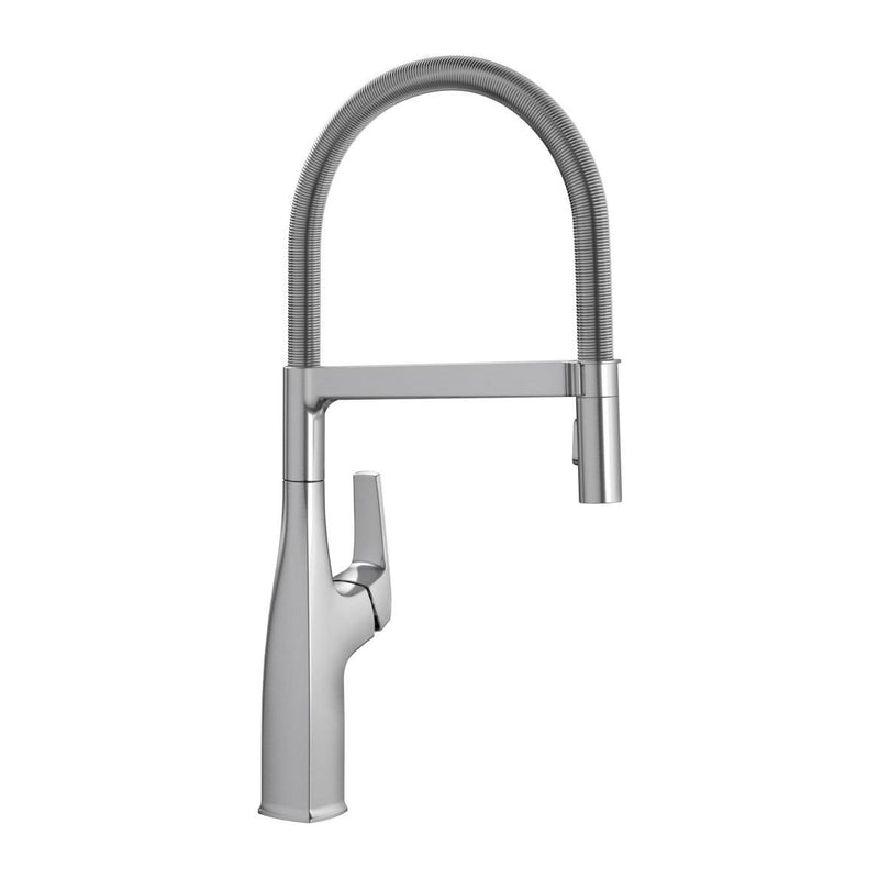 Blanco Rivana Semi-Pro Pull-Down Dual-Spray Kitchen Faucet, PVD Steel A8