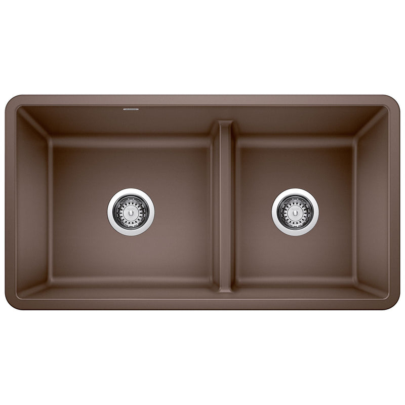 Blanco Undermount Kitchen Sink with Low Divide, PRECIS U, 33-in P4