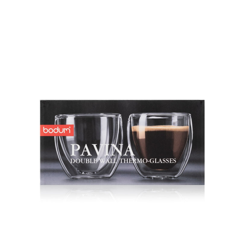 Bodum Double Wall Clear Glass Mugs, 2.7-oz, 2-pk U1