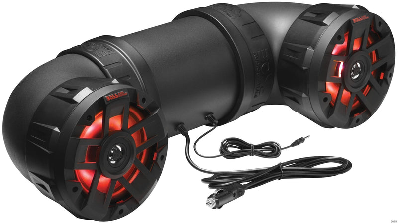 Boss Audio ATV65BRGB All Terrain Powersport Sound System/Speakers, Built-In Amplifier/Bluetooth for ATV/UTV, Black J1