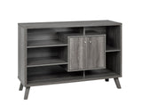 Brassex Multi-Tier Wooden Dining Buffet/Server with Storage, Grey