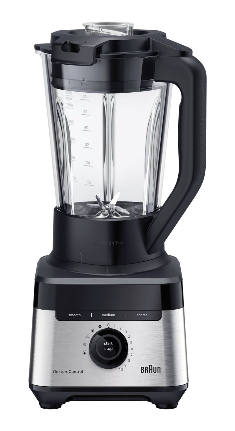 Braun 10-Speed Kitchen Jug Blender with 9 Settings & iTextureControl, 1200W, Black A5