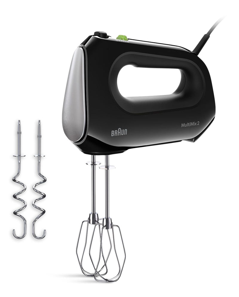 Braun MultiMix 2 5-Speed Hand Mixer, Includes MultiWhisk Beater, 250W, Black Z1