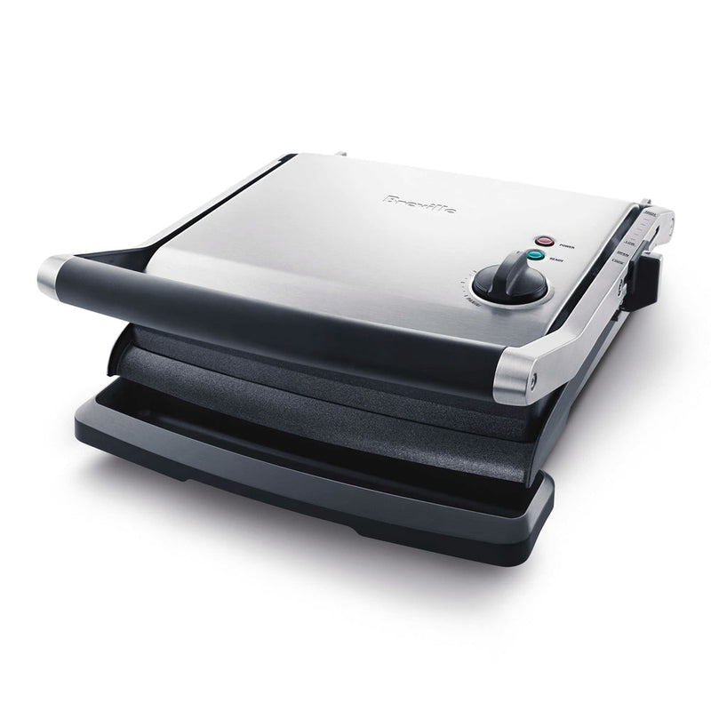 Breville Panini Non-Stick Indoor Grill & Sandwich Press, Brushed Stainless Steel B7