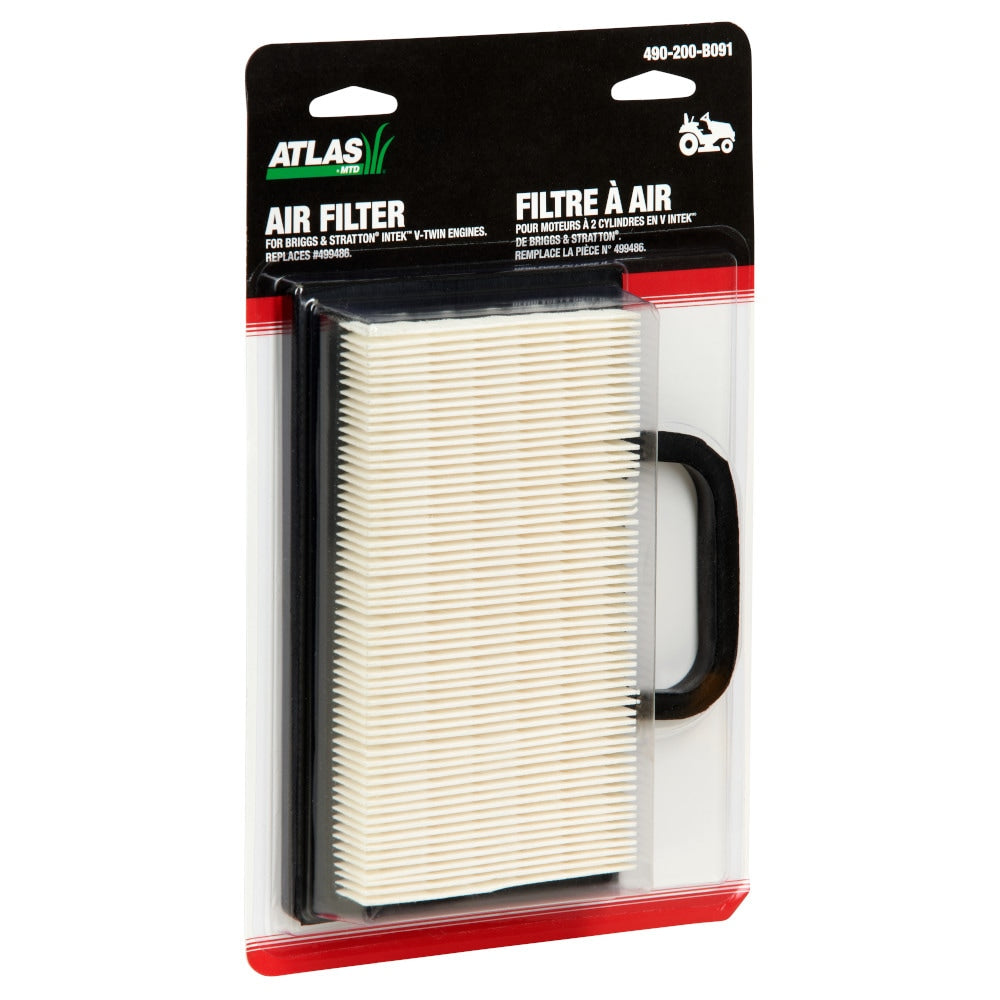 Briggs & Stratton Lawn Tractor Replacement Air Filter, Twin Intek, Cartridge/Pre-cleaner