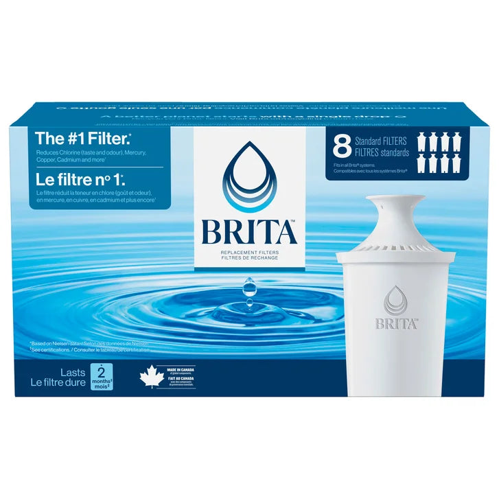 Brita Replacement Filters, 8-pack E0