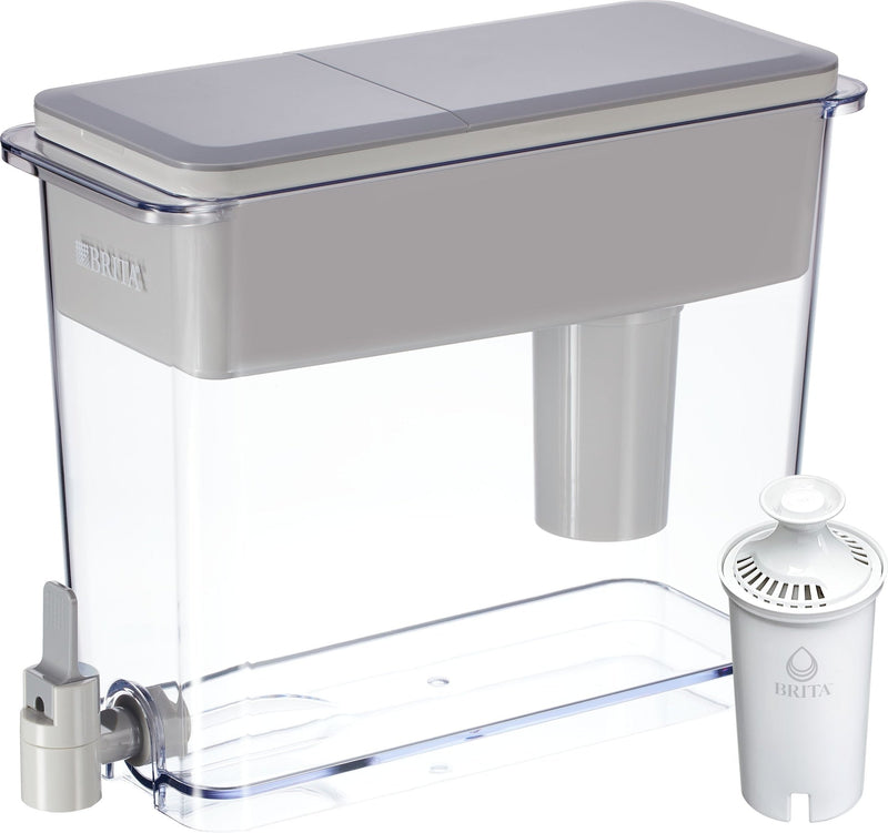 Brita UltraMax Water Filter Pitcher/Dispenser with Standard Filter, 27-Cup, Grey S0