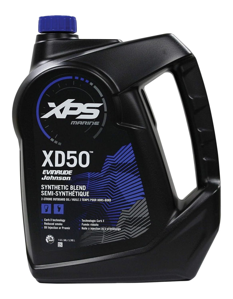 BRP XPS XD-50 XPS Marine Outboard Synthetic Blend Engine Oil TC-W3, 3.78-L L5