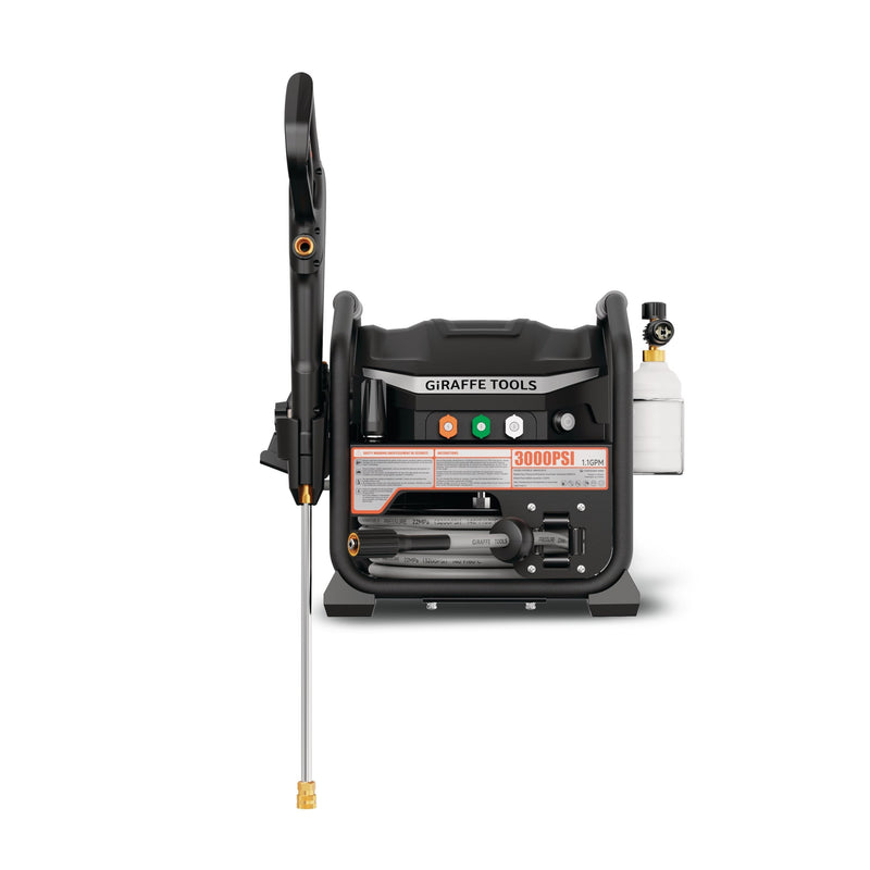 Brushless Electrical Pressure Washer 3000 PSI, with 50 ft retractable hose S9