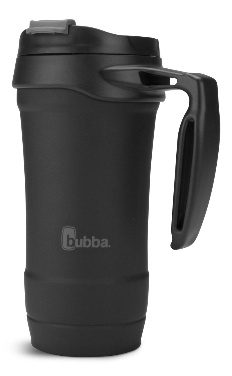 bubba Hero Stainless Steel Insulated Travel Mug with Handle, Rubberized Licorice, 18 oz N5