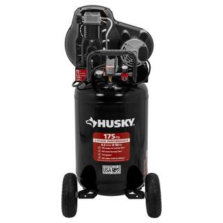 Husky 30 Gal. 175 PSI Oil Lubed Belt Drive Portable Vertical Electric Air Compressor C304H L8