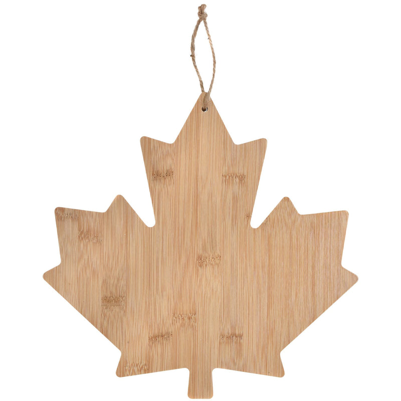 Canada Day Maple Leaf Wood Charcuterie Board, Tan H0