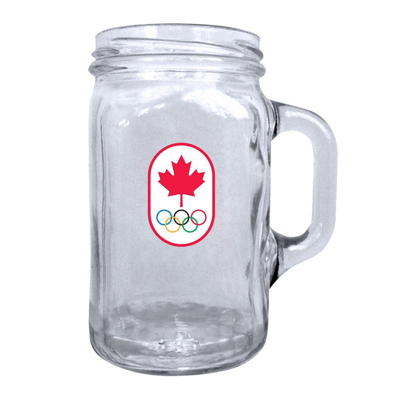 Canadian Olympic Team Mason Jar Mug Pint Glass For Fans/Collectors, 16.5-oz T7