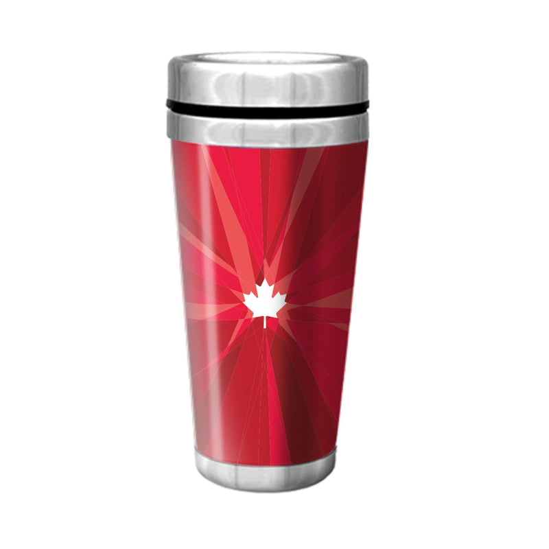 Canadian Olympic Team Stainless Steel Travel Mug For Fans/Collectors, Red, 16-oz M5