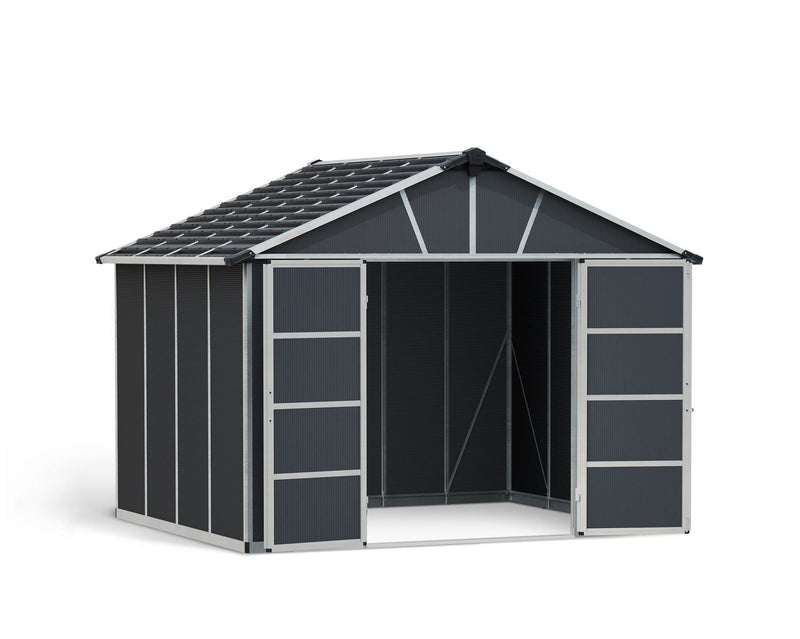 CANOPIA Multi-Function Polycarbonate Yukon Shed, 11x9-ft Q0