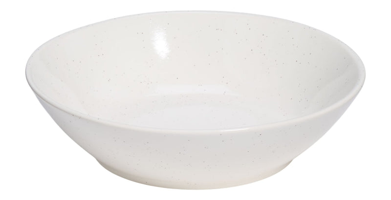 CANVAS Bettina Glossy Stoneware Dinner Bowl, 1-pc, White Speckle P4