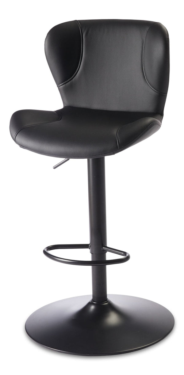 CANVAS Burnaby Gas-Lift Bar Stool, Black W9