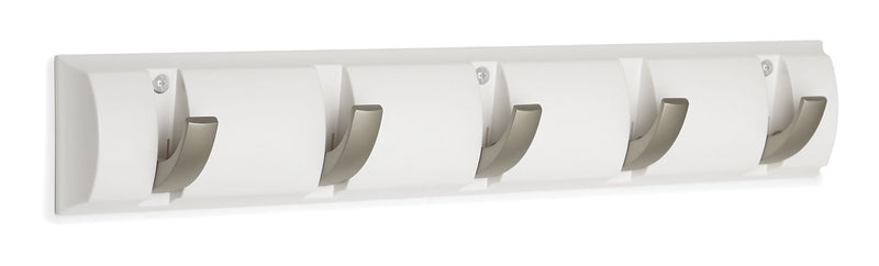CANVAS Clement Steel 5-Hook Flip Down Rail, White, 20-in E5
