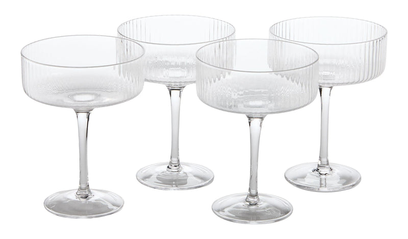CANVAS Coupe/Champagne Glasses, Dishwasher-Safe, 4-pc I5