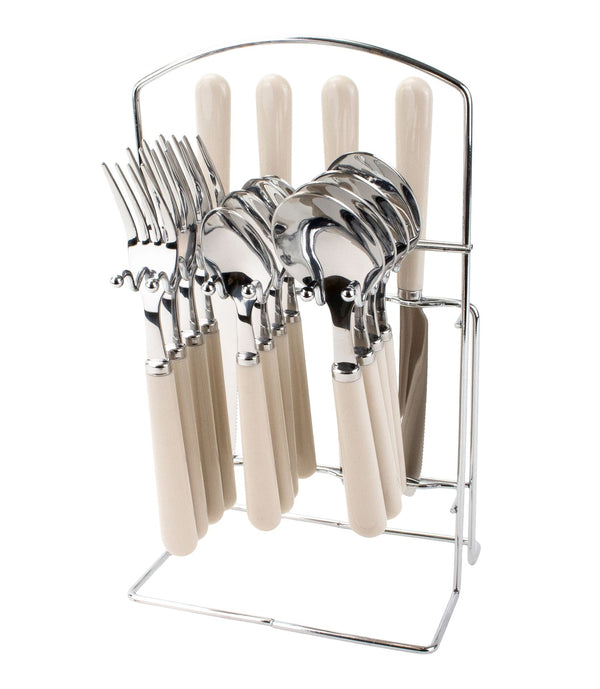 CANVAS Cutlery Rack with Forks, Knives, Spoons, Teaspoons, Stand T6