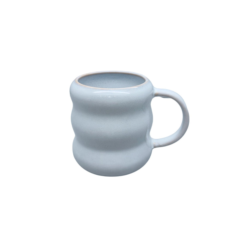 CANVAS Durable Stoneware Ripple Mug, White, 14-oz G0