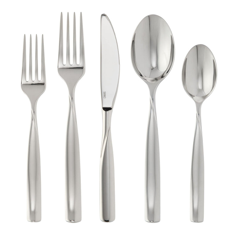 CANVAS Enfield Twist Flatware Set, Stainless Steel, Serves 4, 20-pc F3