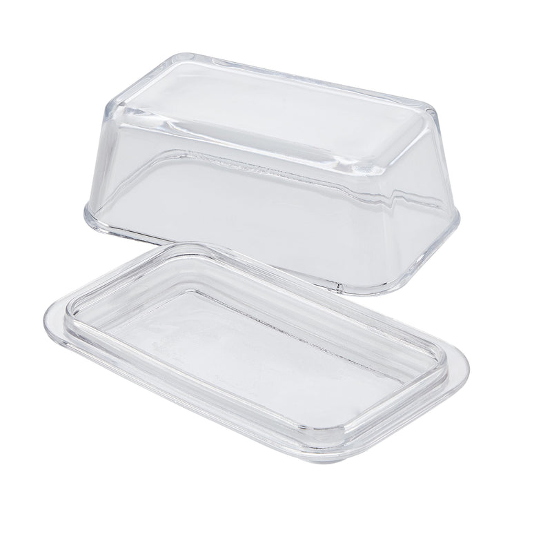 CANVAS Glass Butter Dish, 1-lb Butter Capacity, With Lid, Dishwasher Safe C0