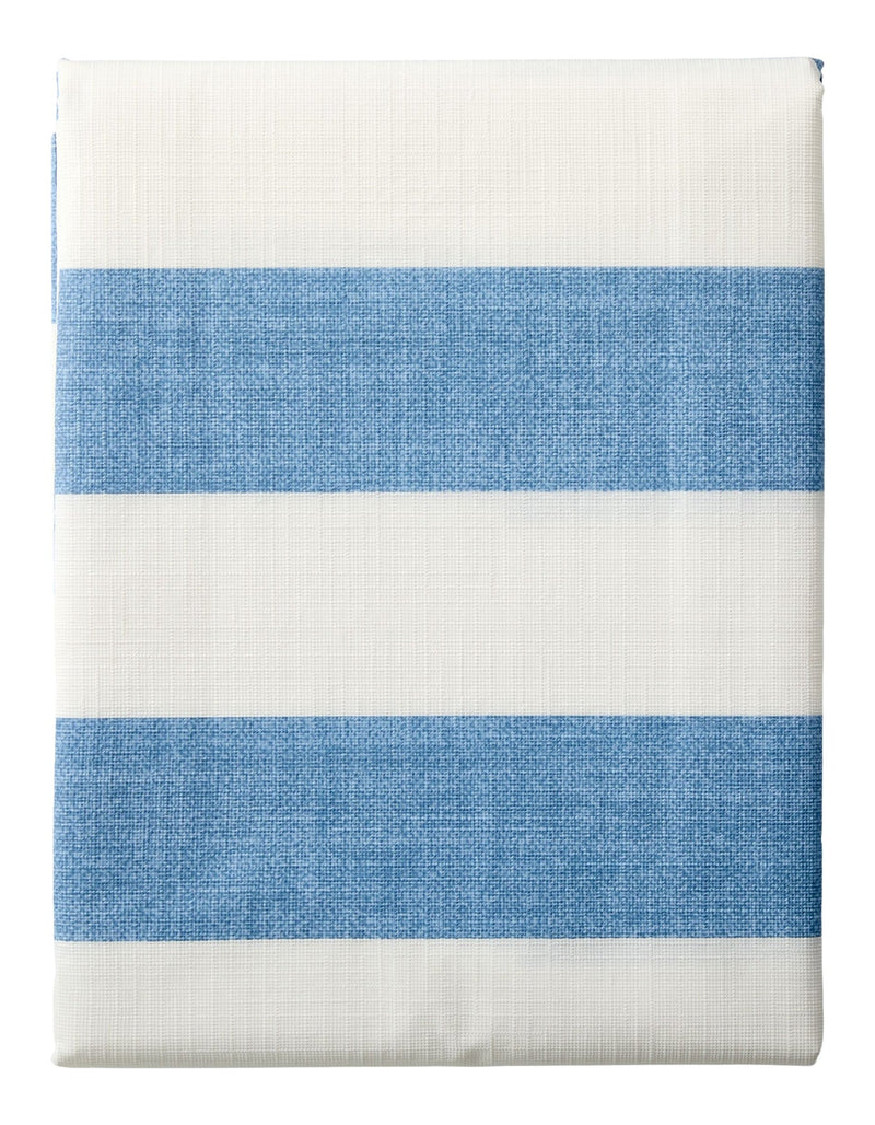CANVAS Indoor/Outdoor Stripe PEVA Table Cloth, 60-in x 84-in H1