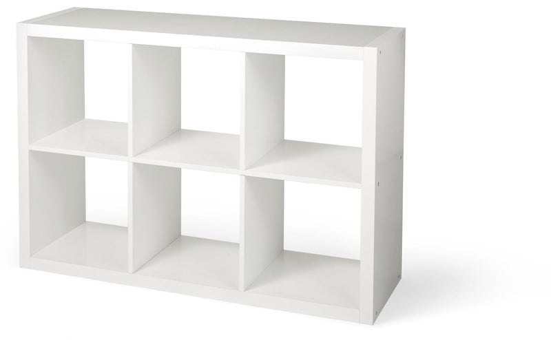 CANVAS Invermere 6-Cube Storage Organizer, Bookcase/Bookshelf, White X2