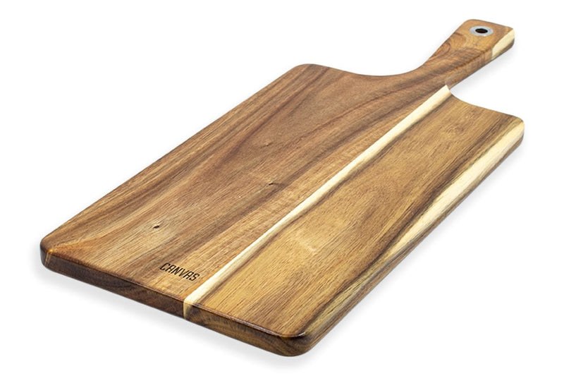 CANVAS Long Acacia Wood Serving Paddle with Handle, 17.5-in T8