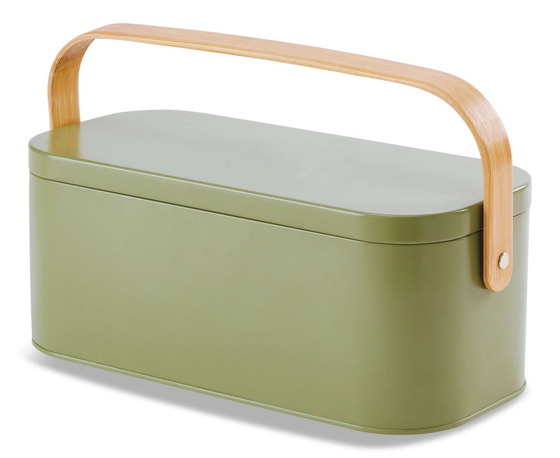 CANVAS Metal Gardening Storage Container, Iron, Green Q5