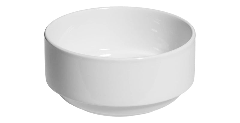 CANVAS Modern Edge Porcelain All Purpose Bowl, 5-in, White E2