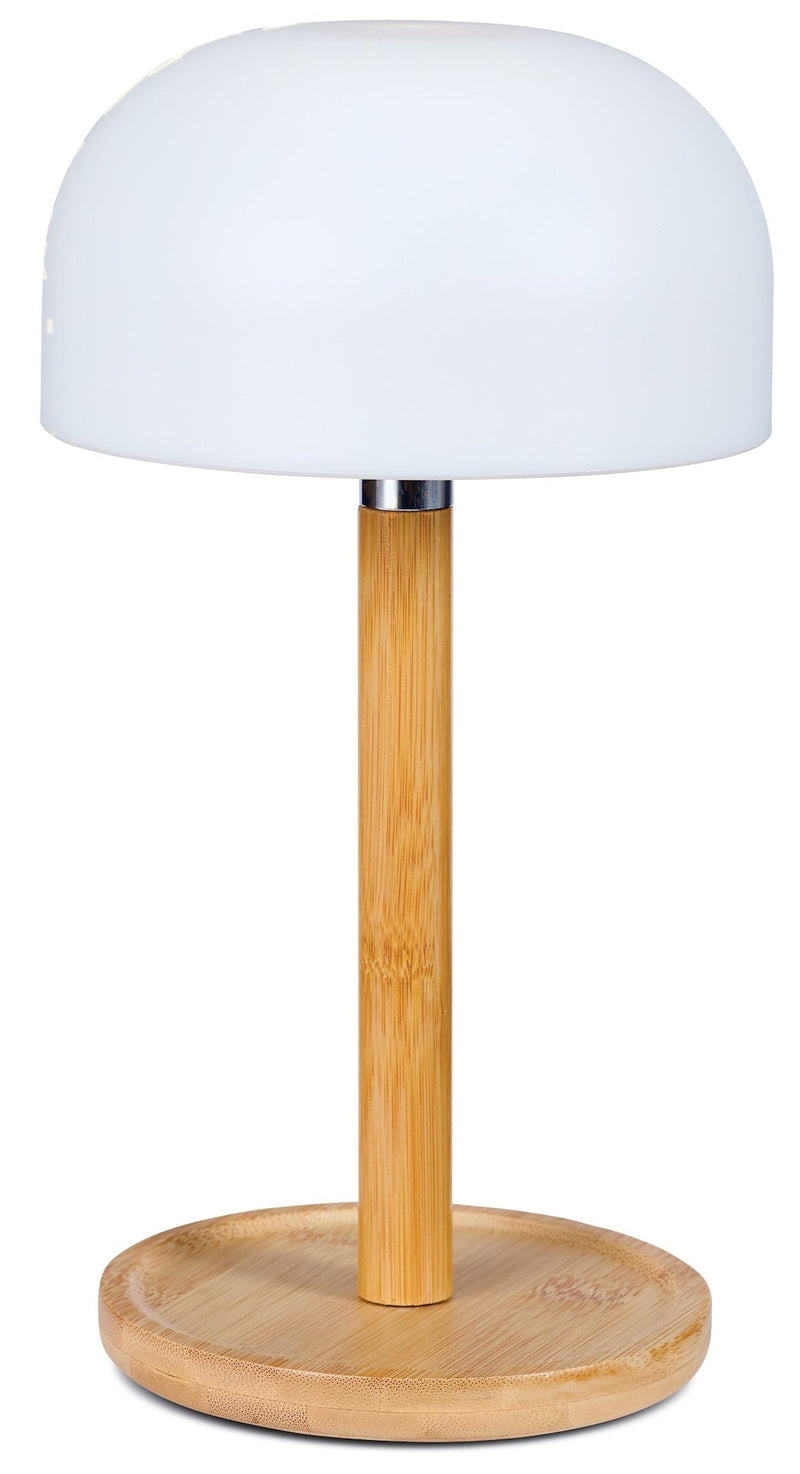 CANVAS Outdoor Rechargable Bamboo Mushroom Lamp, Multiple Colour Modes R7