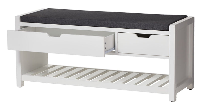 CANVAS Overbrook Entryway Bench, White F4