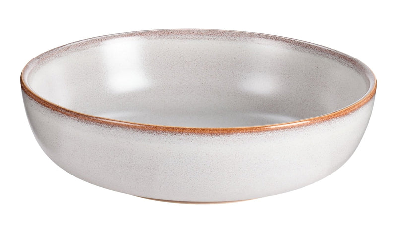 CANVAS Reactive Glaze Dinner Bowl, 1-pc, White with Reactive Glaze R9