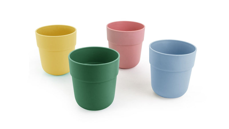 CANVAS Reusable Plastic Tumbler Cups, BPA Free, Recyclable Material, Suitable for Kids, 4-pk U6