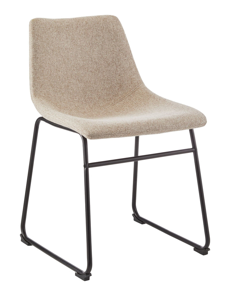 Canvas Scottie Modern Fabric Dining Chair, Dark Grey W7