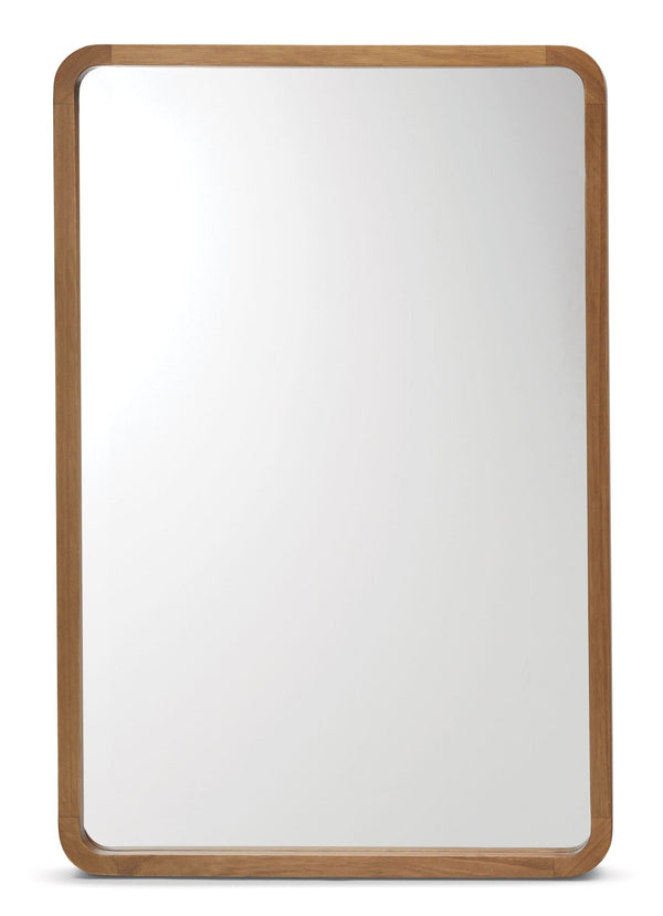 CANVAS Springside Pearwood Rectangular Wall Mirror, Brown, 24 x 36-in A1