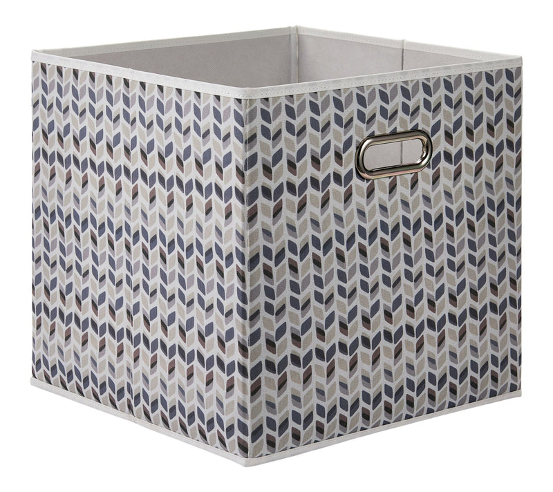 Canvas Tile Pattern Fabric Storage Cube Drawer, 13x13-in F7