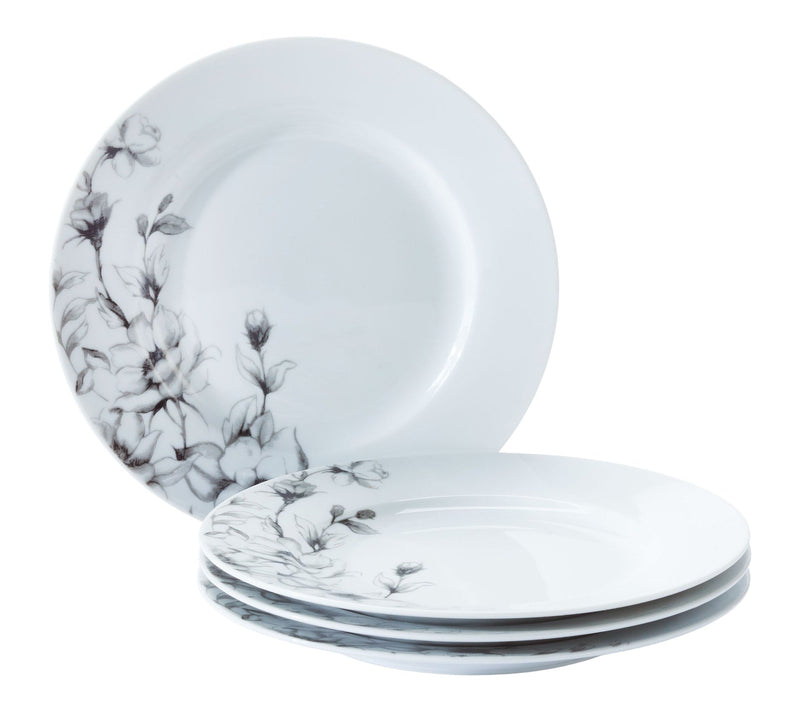 CANVAS Wild Rose Side Plate, 1-pc, White, Dishwasher & Microwave-Safe, L7