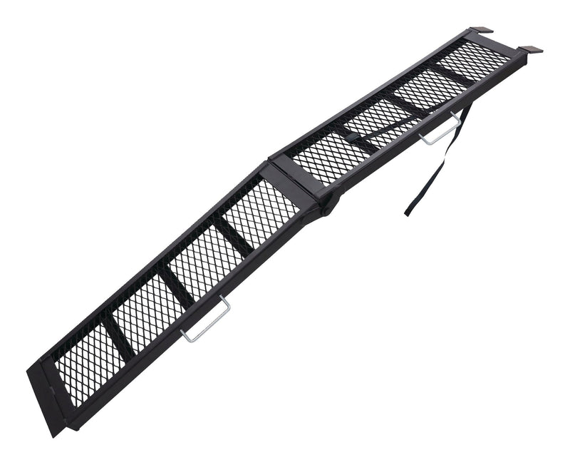 CargoMaster Power Sport Steel Mesh Centre Folding Loading Ramp, 80 x 11 in, Single Ramp T8