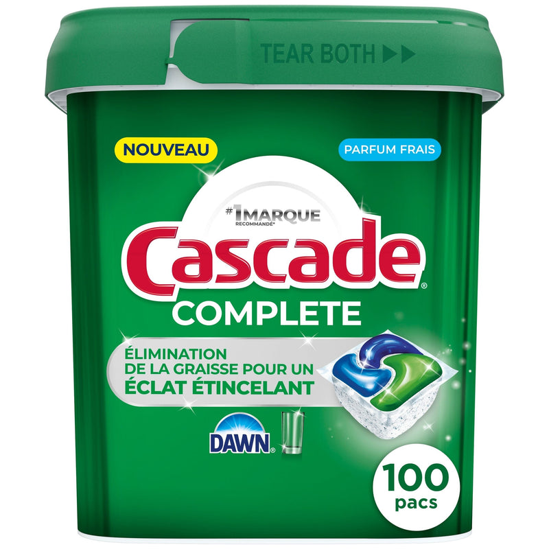 Cascade ActionPacs Complete Fresh Dishwasher Pods, 100-pk U8