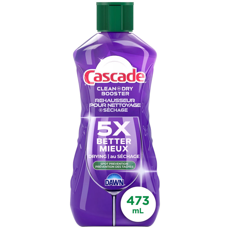 Cascade Rinse Aid Clean & Dry Dishwasher Booster, 473-mL G1