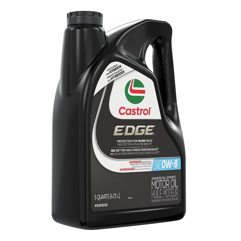 Castrol EDGE 0W8 Synthetic Motor Oil, 5-L O2