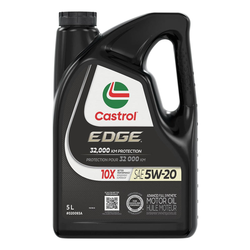Castrol EDGE 5W20 Advanced Synthetic Engine/Motor Oil, 5-L F4