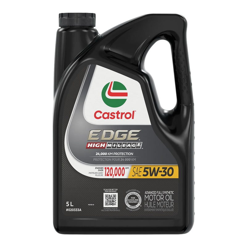 Castrol EDGE 5W30 High Mileage Synthetic Engine/Motor Oil, 5-L P2