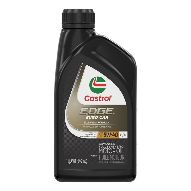 Castrol EDGE 5W40 A3/B4 Euro Advanced Synthetic Engine/Motor Oil, 946mL I0